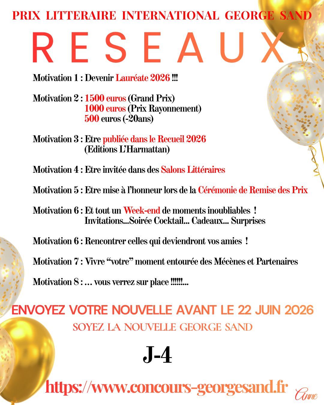 PLIGS 2026 Et si c'était vous la Lauréate 2026 ... ? J-4