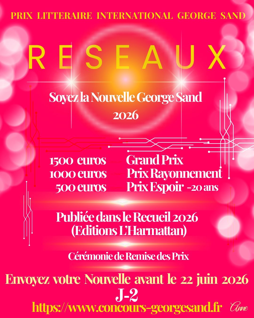 PLIGS 2026. Soyez la Nouvelle George Sand 2026 !
