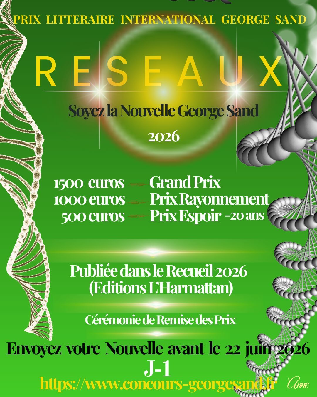 PLIGS 2026. Soyez la Nouvelle George Sand 2026 !