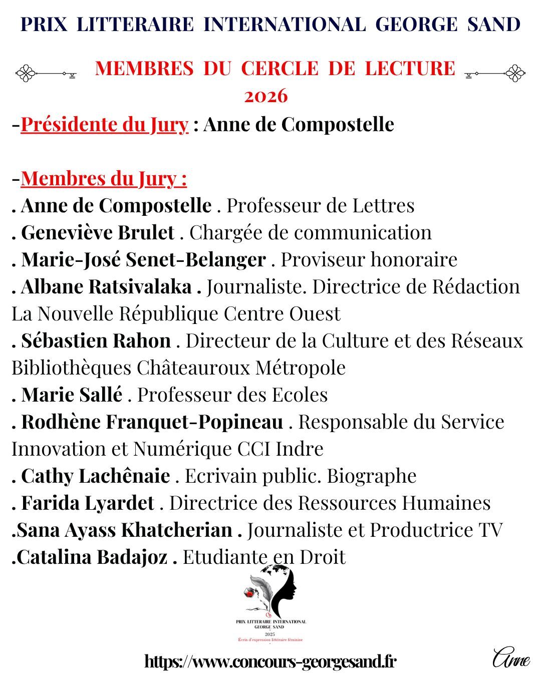 PLIGS 2026 Membres du Jury