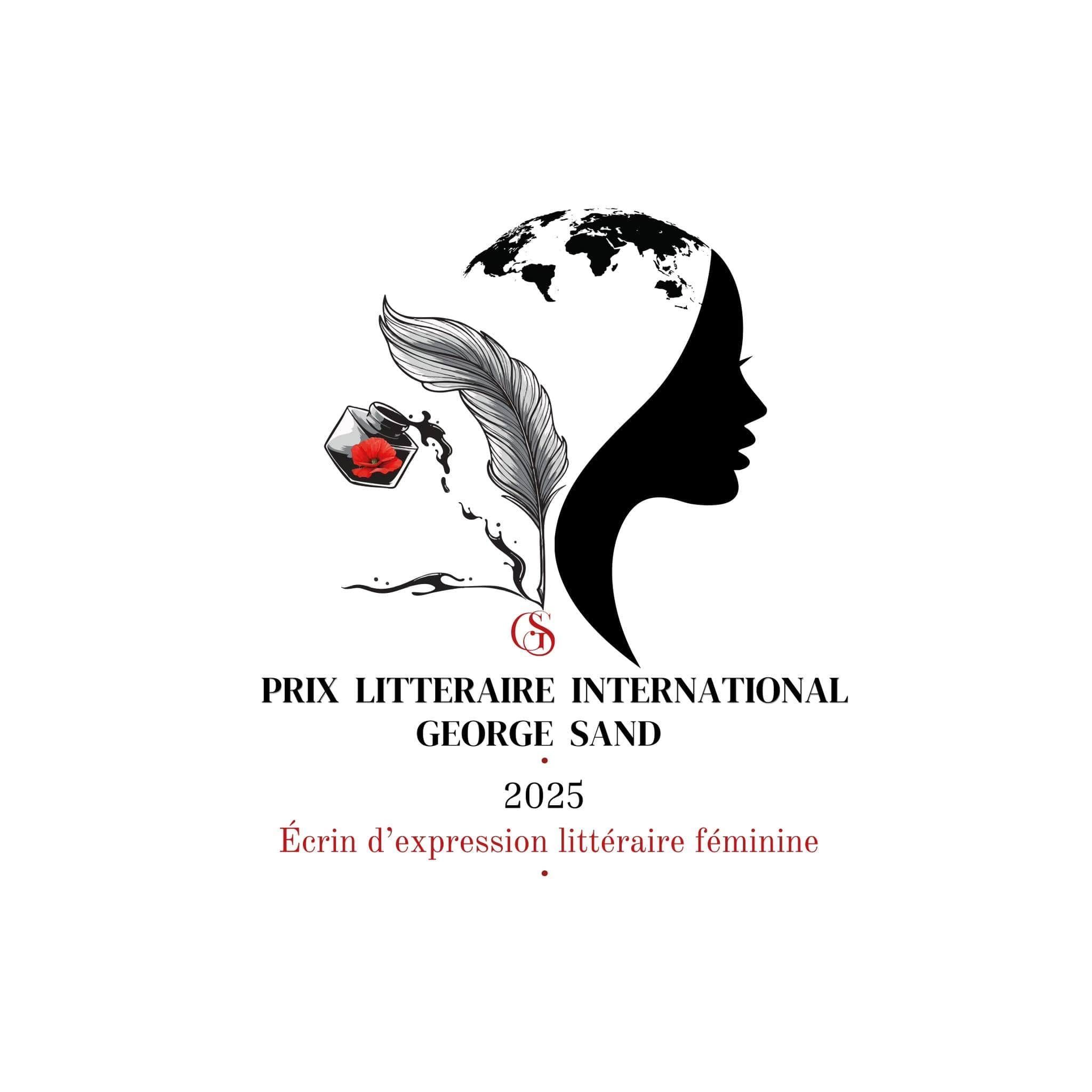 PRIX LITTERAIRE INTERNATIONAL GEORGE SAND. LOGO 2025 