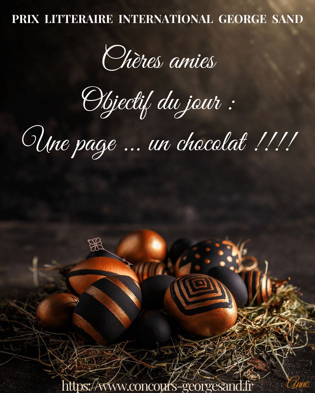 PLIGS 2025. Objectif du jour! Une page … un chocolat !!!