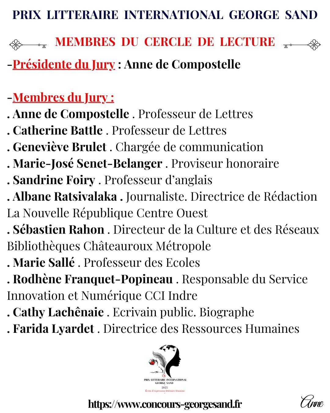 PLIGS : Membres du Cercle de Lecture 2025