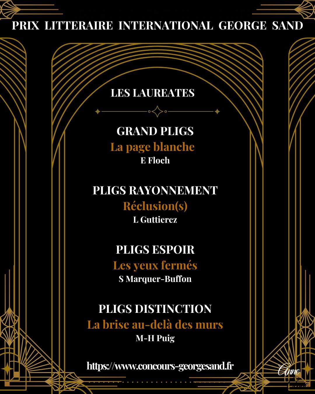 PLIGS 2025. LES LAUREATES .