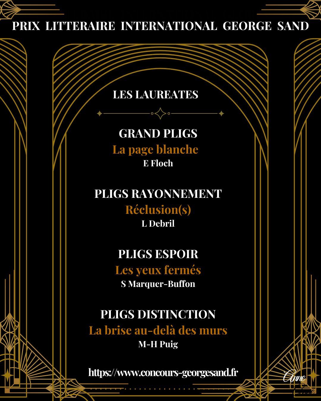 PLIGS 2025 Les LAUREATES